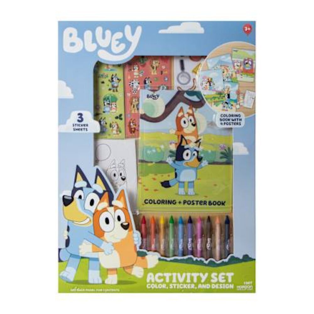 Bluey Activity Set Color, stickers and design kit New